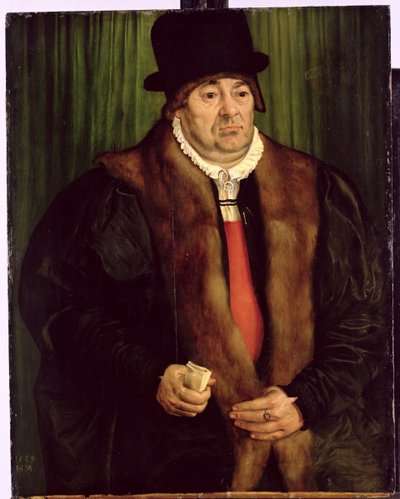 Portrait of a Munich Aristocrat by Hans Muelich or Mielich